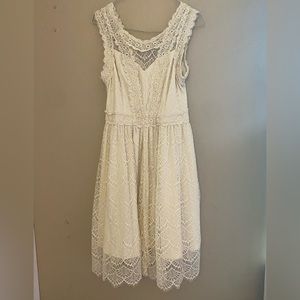 White lace dress